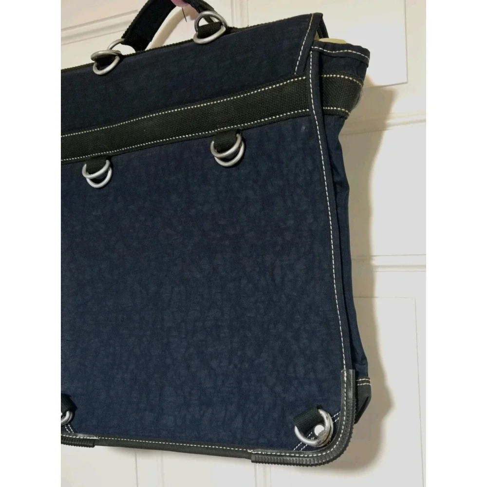 Kipling Bag Laptop Luggage Dual‎ Buckles Lock Plastic Insert Handle Blue Case